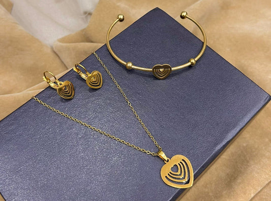 Open media 1 in modal Heart Shape ❤ Stainless Steel Locket Set